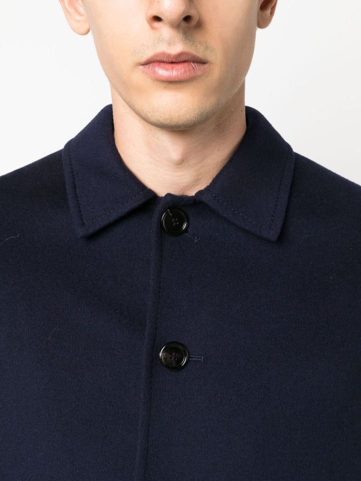 AMI Paris - Manteau navy en laine - Lothaire