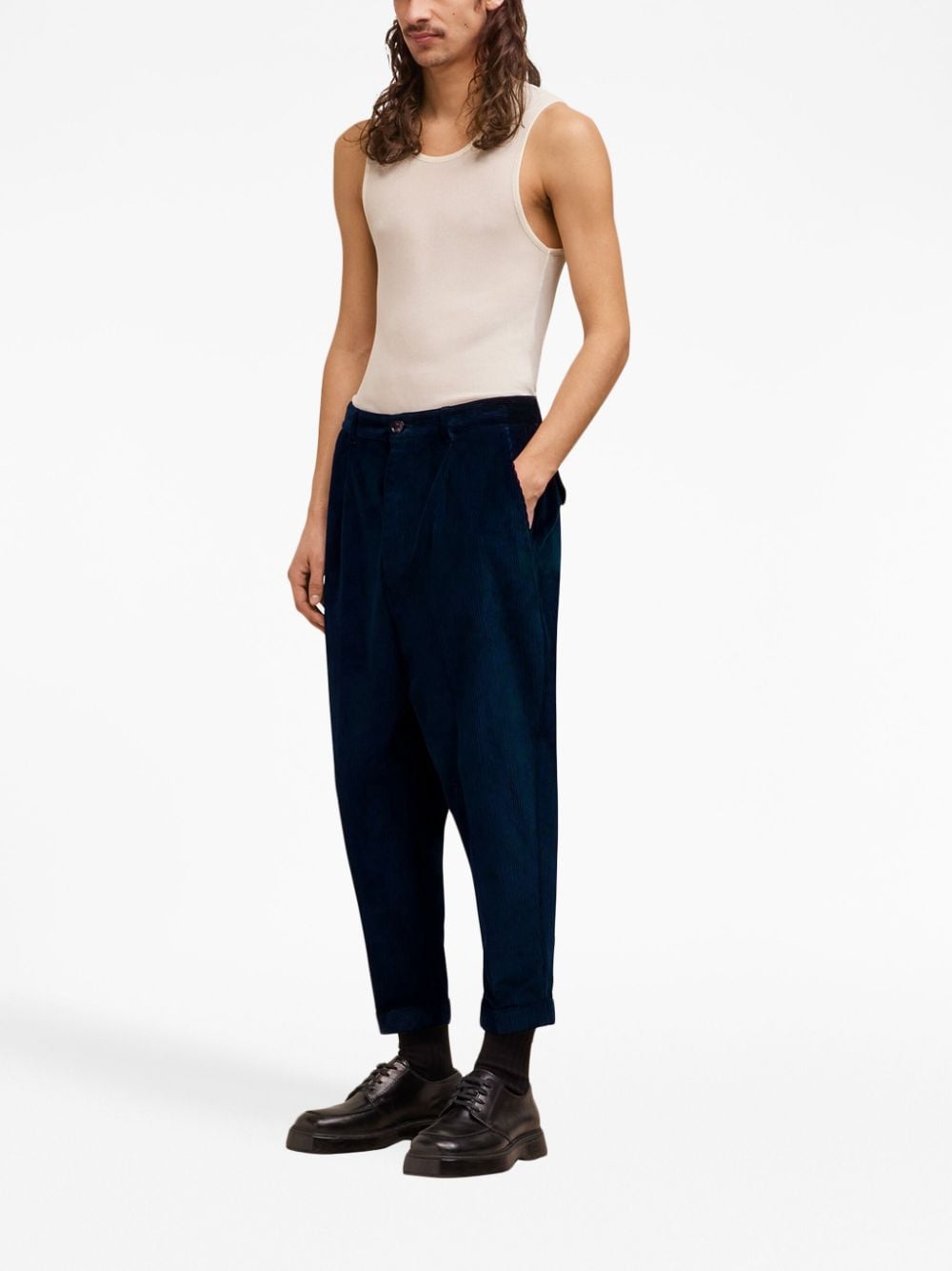 AMI Paris Pantalon bleu fuselé - Lothaire