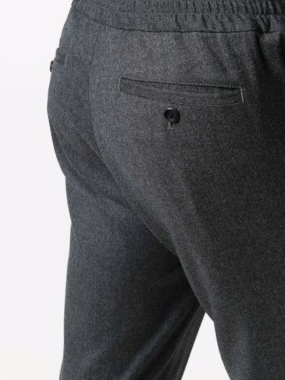 AMI Paris Pantalon de costume gris à coupe droite - Lothaire