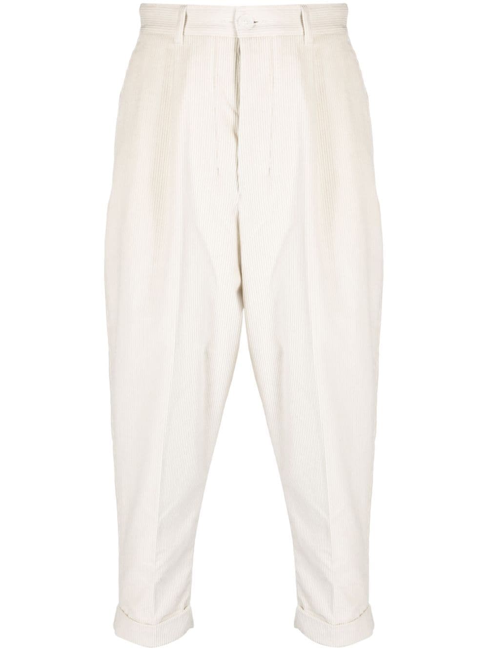 AMI Paris Pantalon Ivoire Carotte Oversize - Lothaire