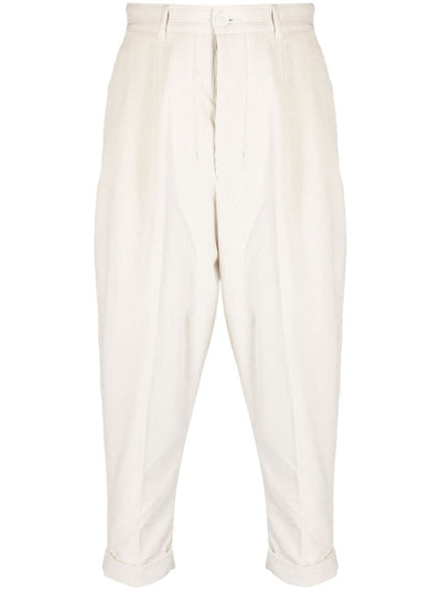 AMI Paris Pantalon Ivoire Carotte Oversize - Lothaire