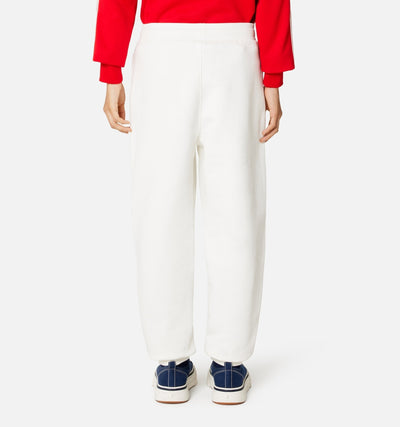 AMI Paris Pantalon Jogging White à logo brodé - Lothaire
