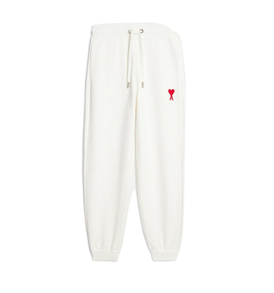 AMI Paris Pantalon Jogging White à logo brodé - Lothaire