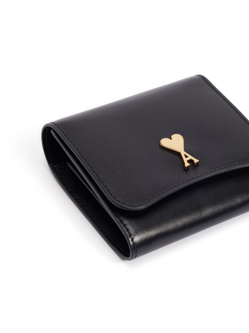 AMI Paris - Porte cartes en cuir avec plaque logo - Lothaire