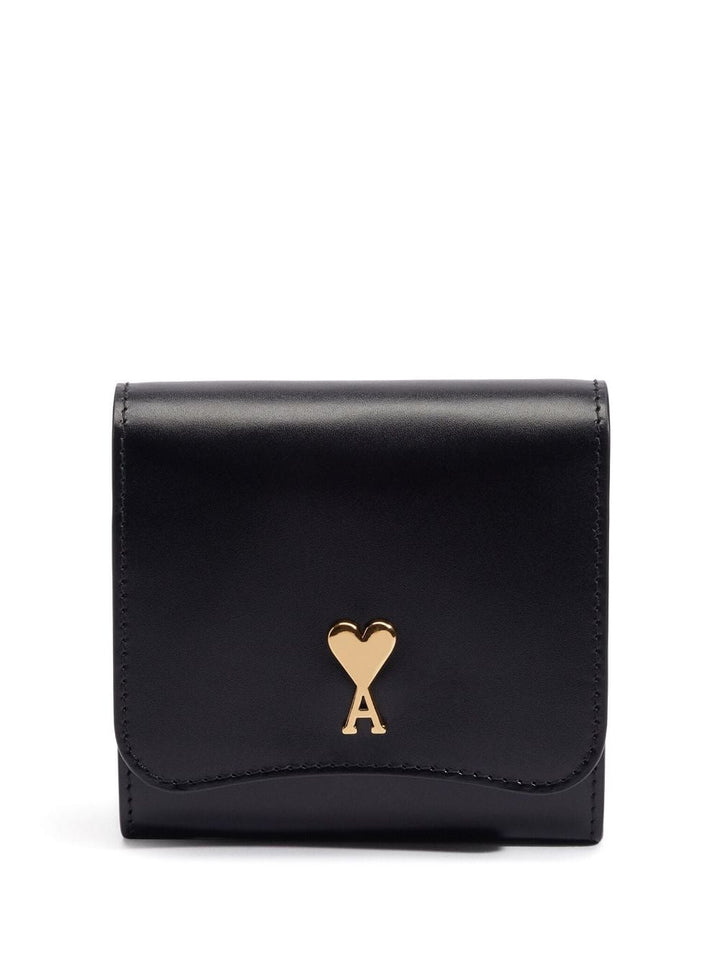 AMI Paris - Porte cartes en cuir avec plaque logo - Lothaire