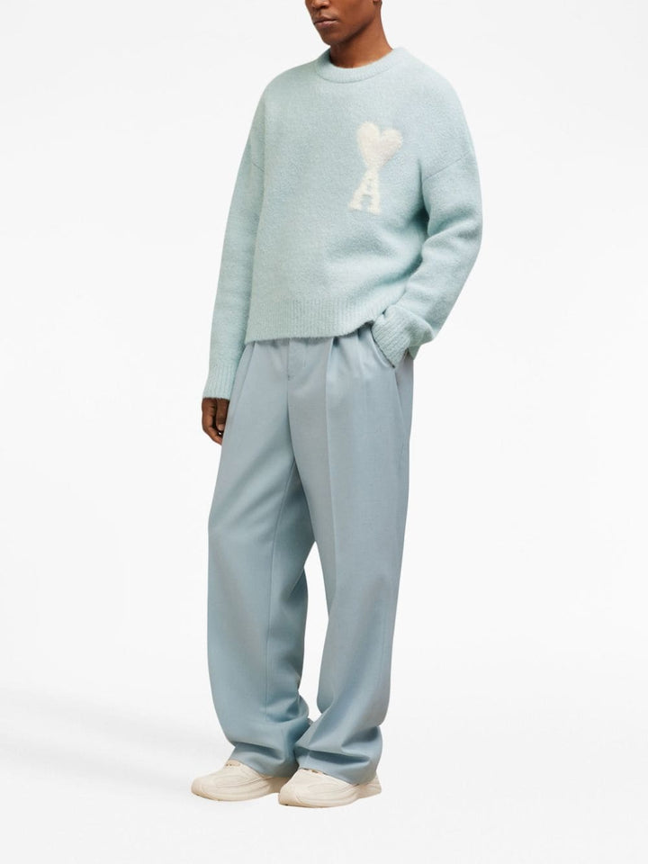 AMI Paris - Pull bleu ciel Ami de Coeur - Lothaire