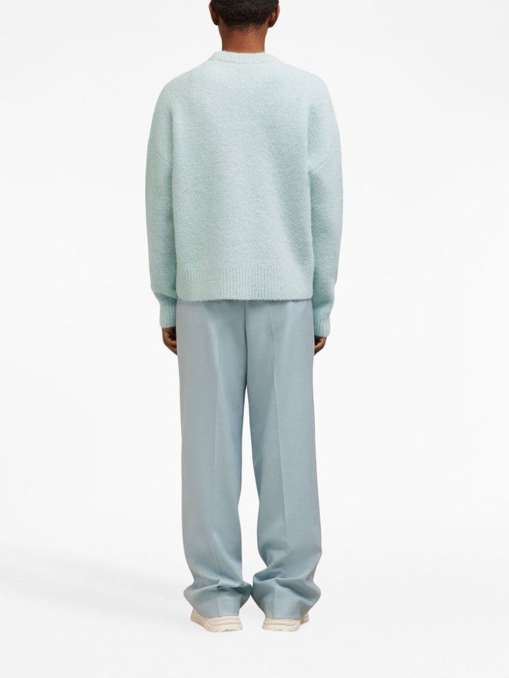 AMI Paris - Pull bleu ciel Ami de Coeur - Lothaire