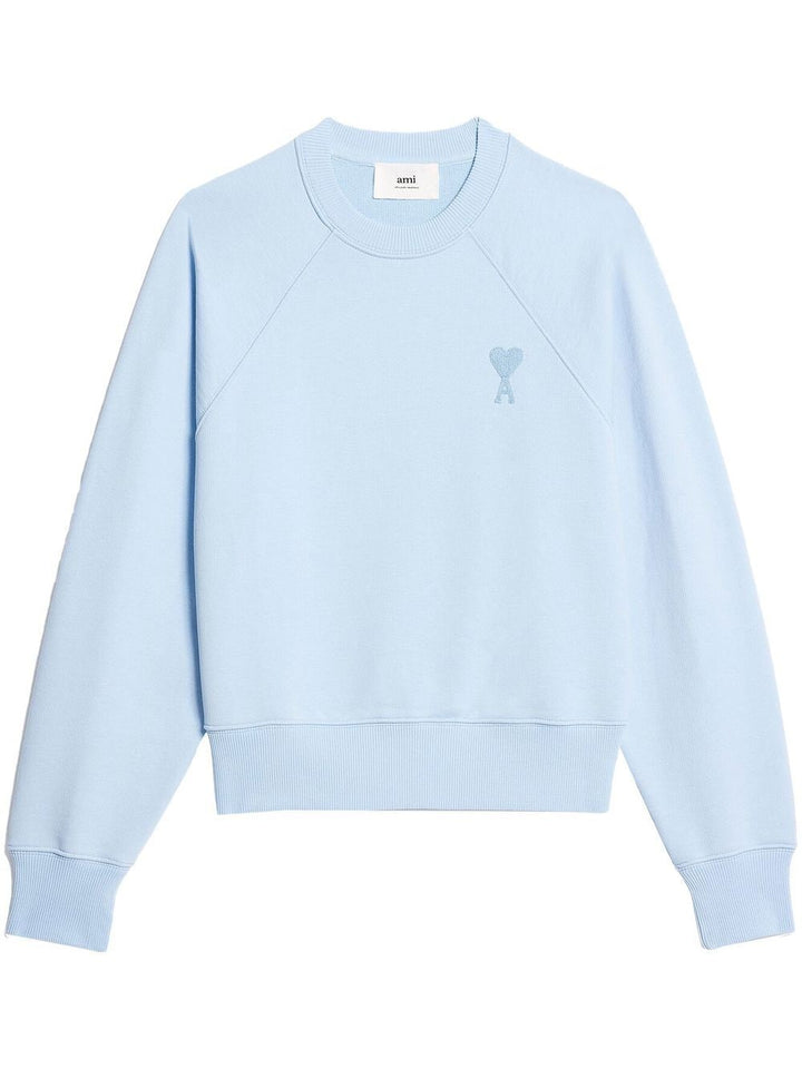AMI Paris - Pull Blue Ami de Coeur en maille - Lothaire