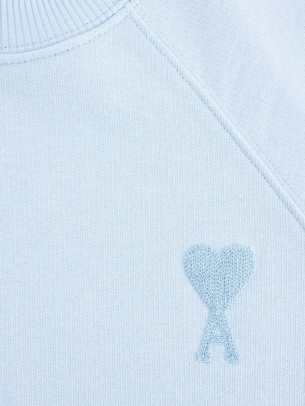 AMI Paris - Pull Blue Ami de Coeur en maille - Lothaire