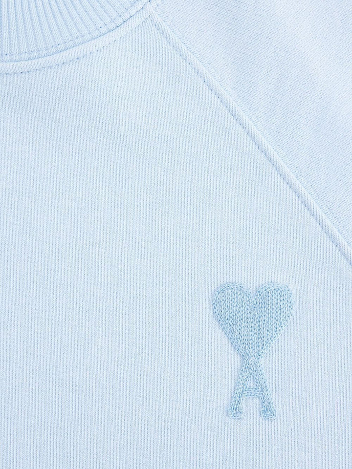 AMI Paris - Pull Blue Ami de Coeur en maille - Lothaire