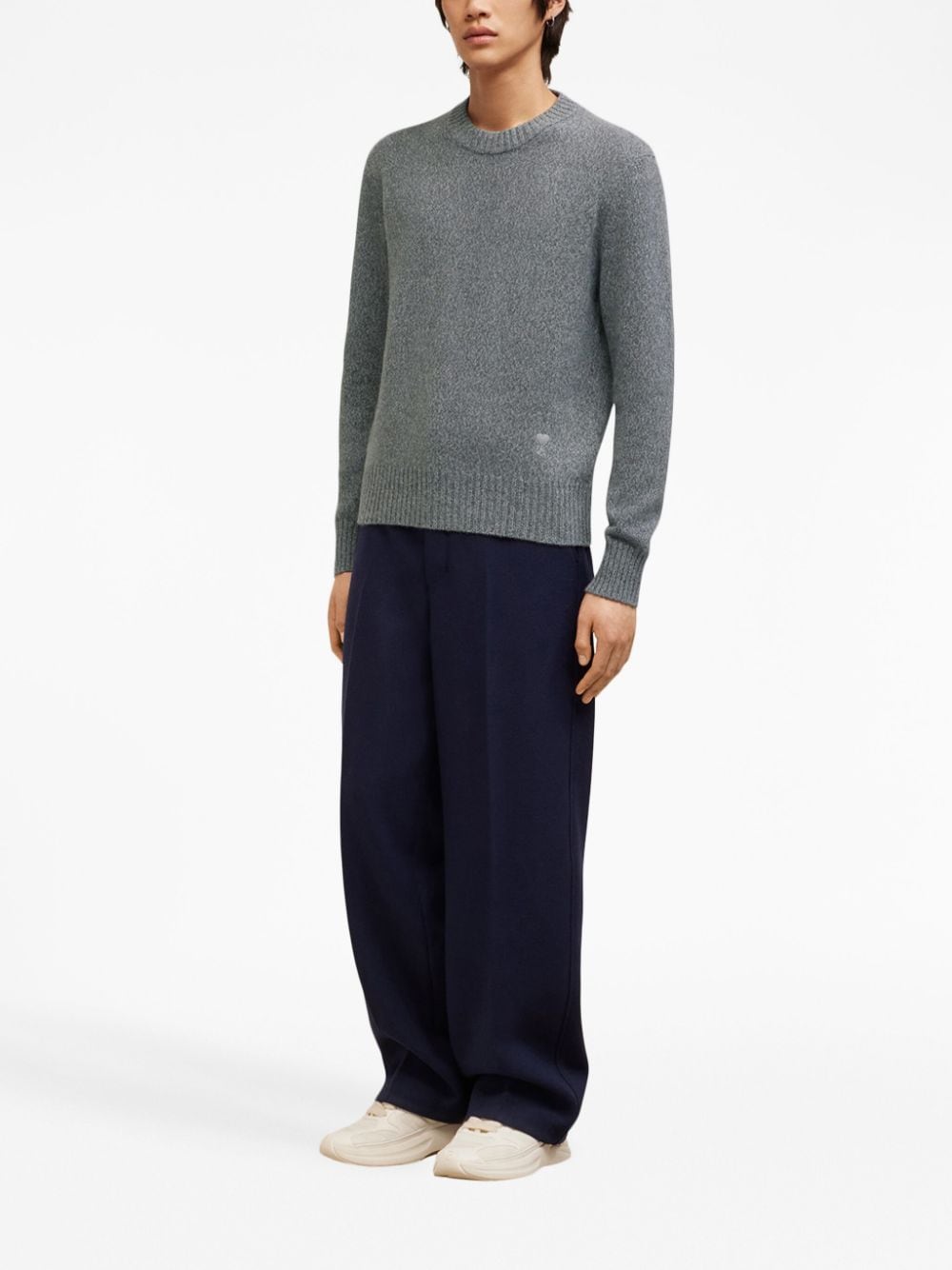 AMI Paris - Pull cachemire gris - Lothaire