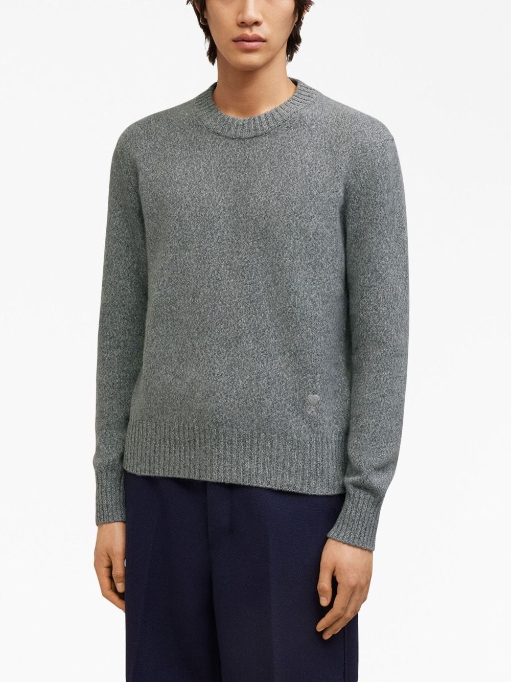 AMI Paris - Pull cachemire gris - Lothaire