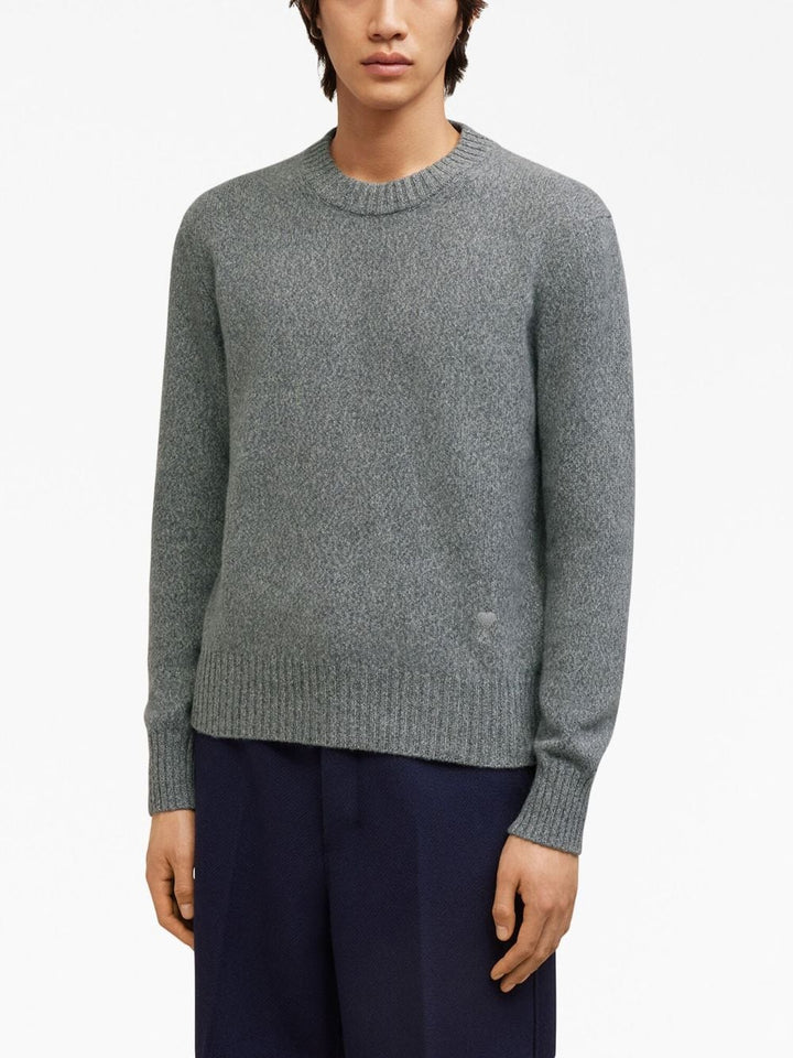 AMI Paris - Pull cachemire gris - Lothaire