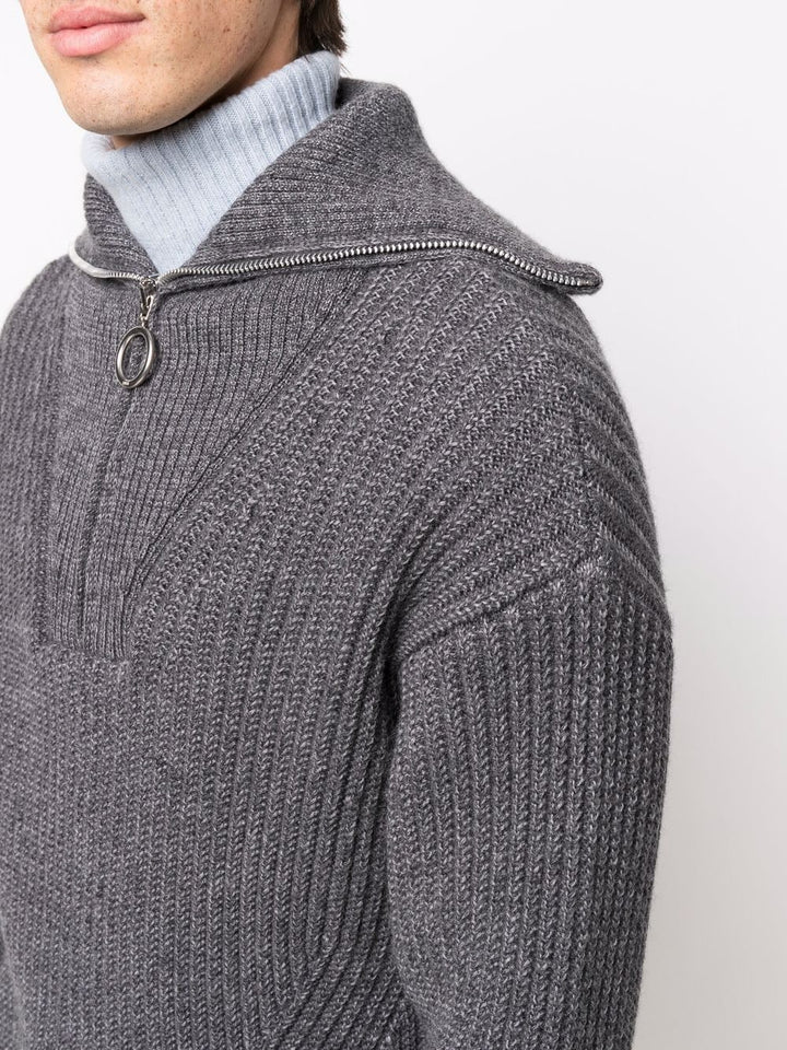 AMI Paris - Pull col zippé Ami de Coeur - Lothaire