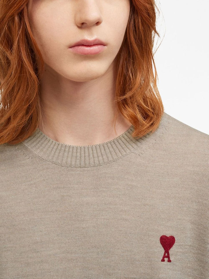 AMI Paris - Pull en laine logo brodé - Lothaire