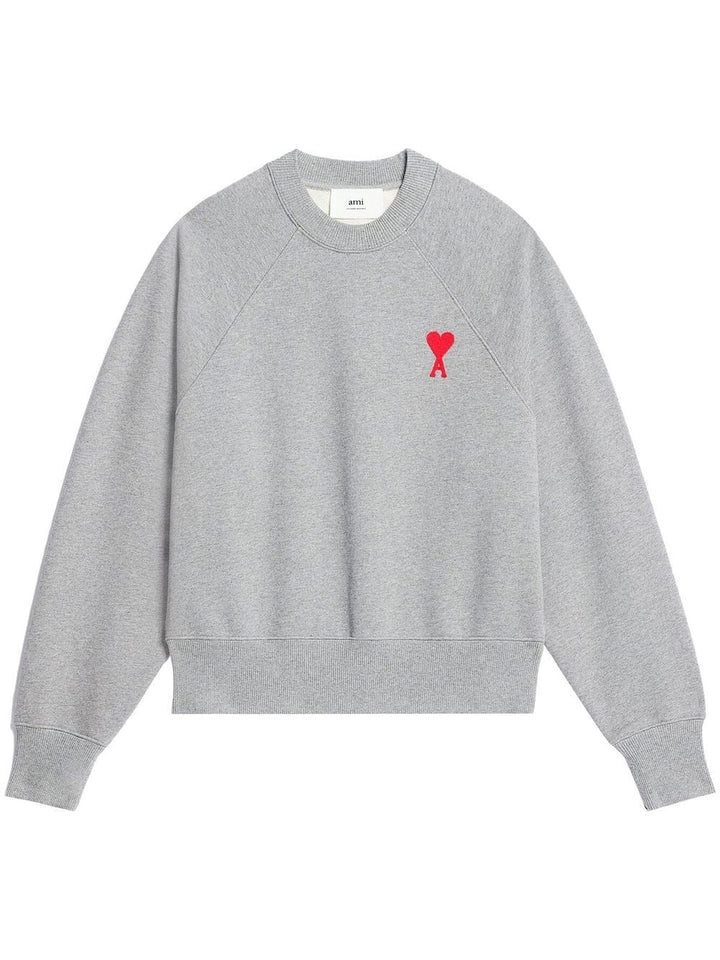 AMI Paris - Pull Grey Ami de Coeur en maille - Lothaire