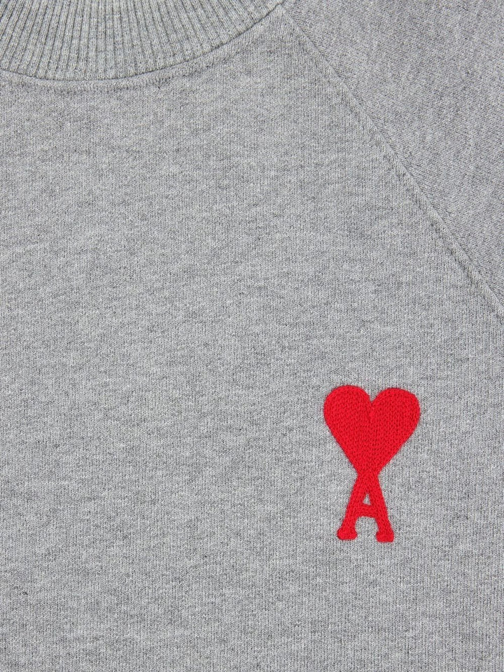 AMI Paris - Pull Grey Ami de Coeur en maille - Lothaire