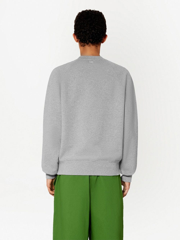 AMI Paris - Pull Grey Ami de Coeur en maille - Lothaire