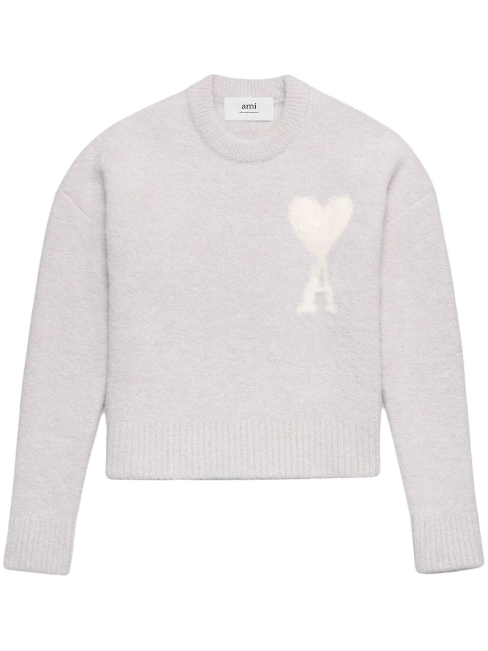 AMI Paris - Pull gris Perle Ami de Coeur - Lothaire