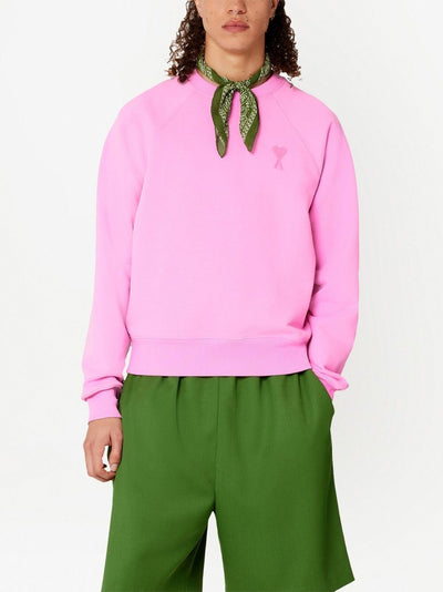AMI Paris - Pull Rose Ami de Coeur en maille - Lothaire