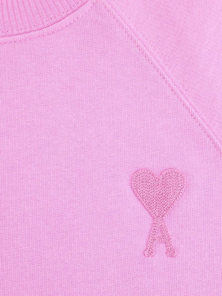 AMI Paris - Pull Rose Ami de Coeur en maille - Lothaire