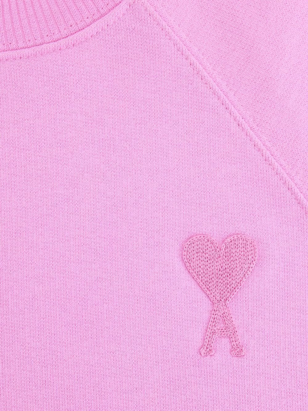 AMI Paris - Pull Rose Ami de Coeur en maille - Lothaire