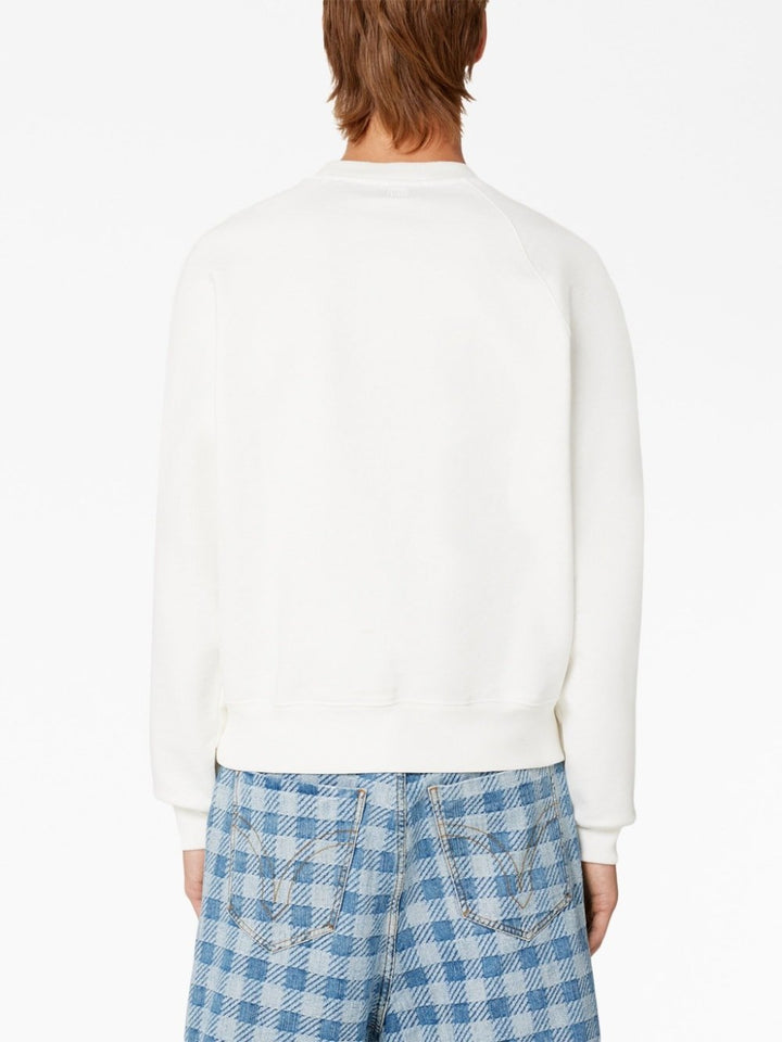 AMI Paris - Pull White Ami de Coeur en maille - Lothaire
