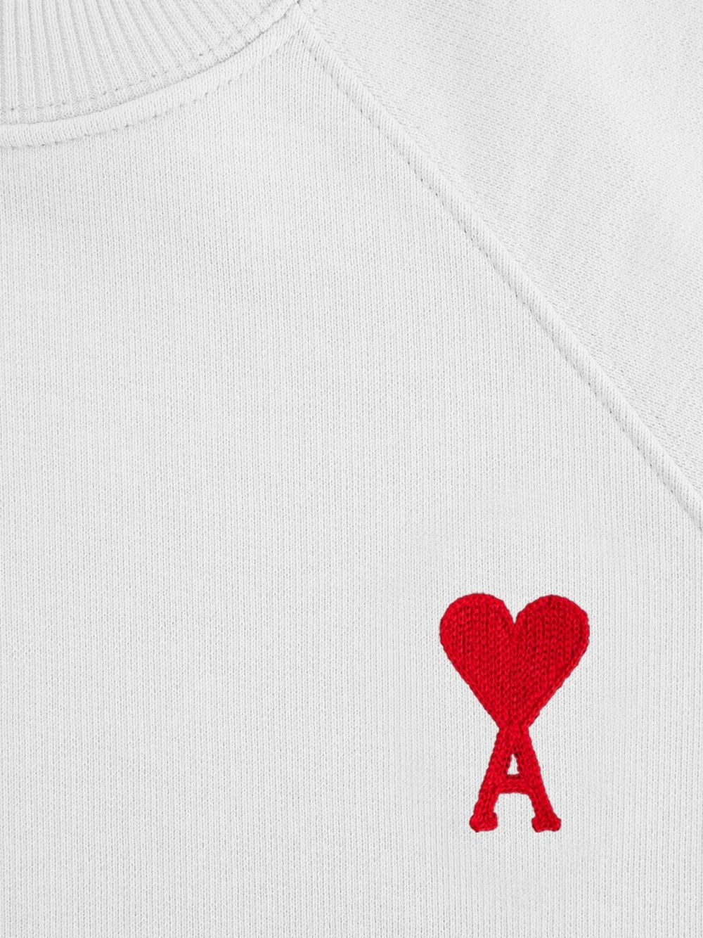 AMI Paris - Pull White Ami de Coeur en maille - Lothaire