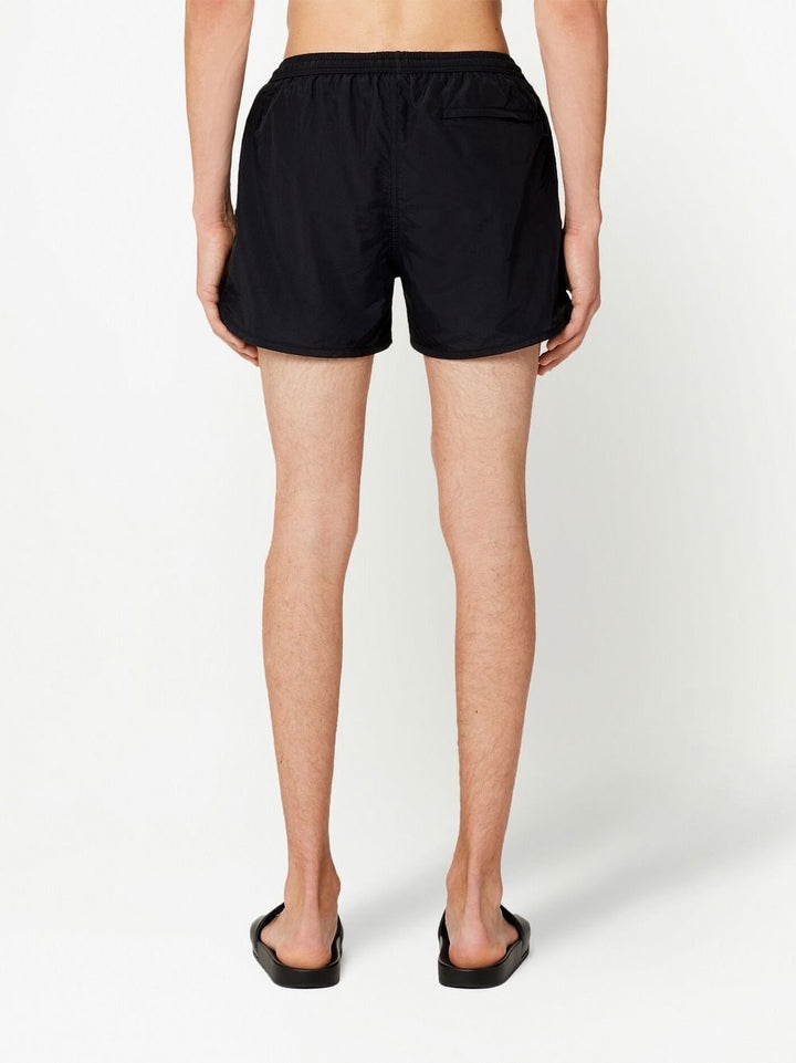 AMI Paris Short de bain black logo brodé - Lothaire