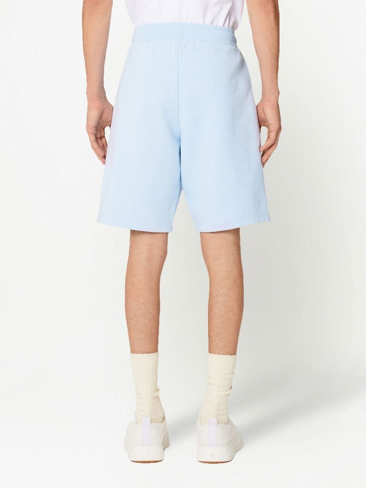 AMI Paris Short de sport à logo brodé Bleu Ciel - Lothaire