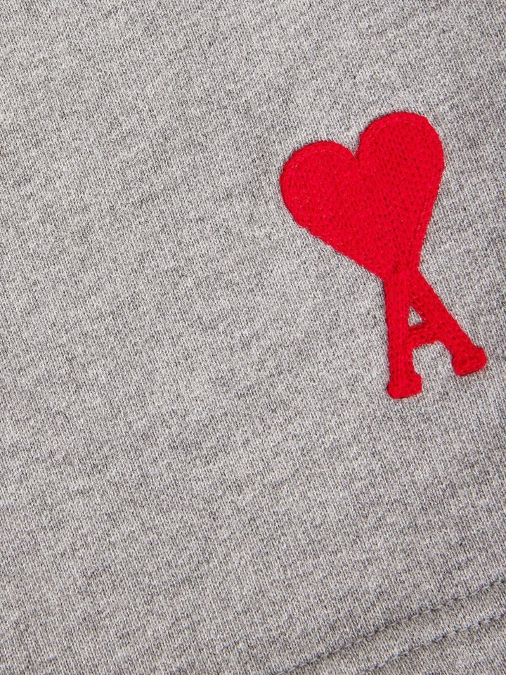 AMI Paris Short de sport à logo brodé Gris - Lothaire