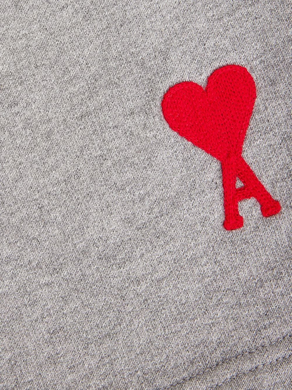 AMI Paris Short de sport à logo brodé Gris - Lothaire