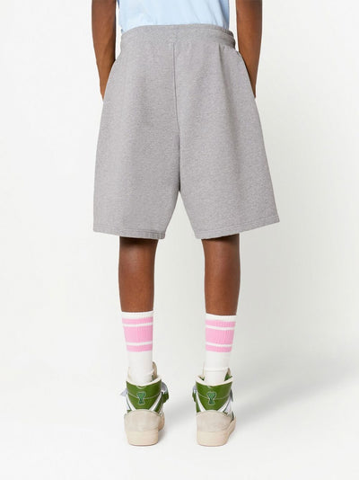 AMI Paris Short de sport à logo brodé Gris - Lothaire