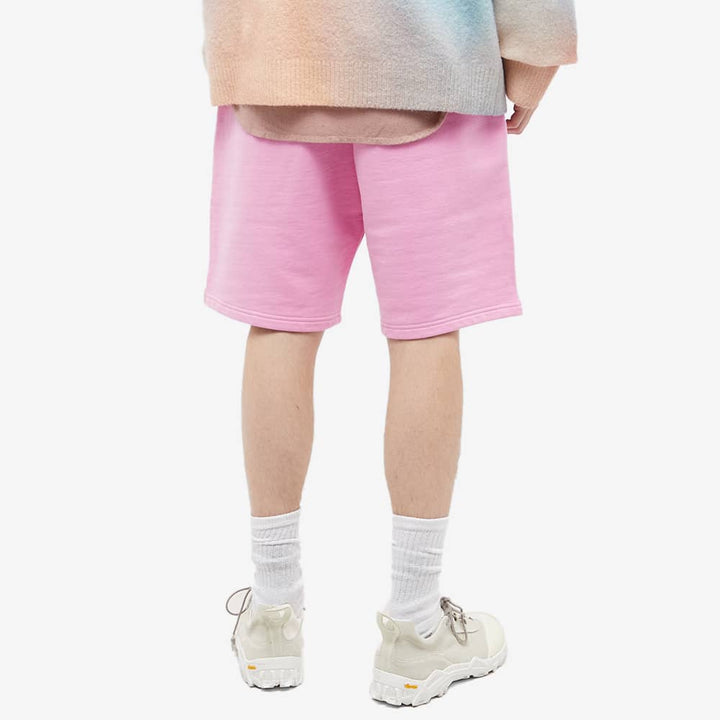 AMI Paris Short de sport à logo brodé Rose - Lothaire