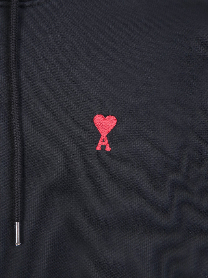 AMI Paris - Sweat à capuche Black Broderie Ami De Cœur - Lothaire