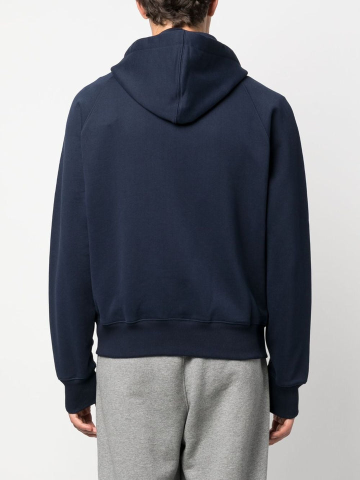 AMI Paris - Sweat à capuche zippé Marine Ami De Cœur - Lothaire