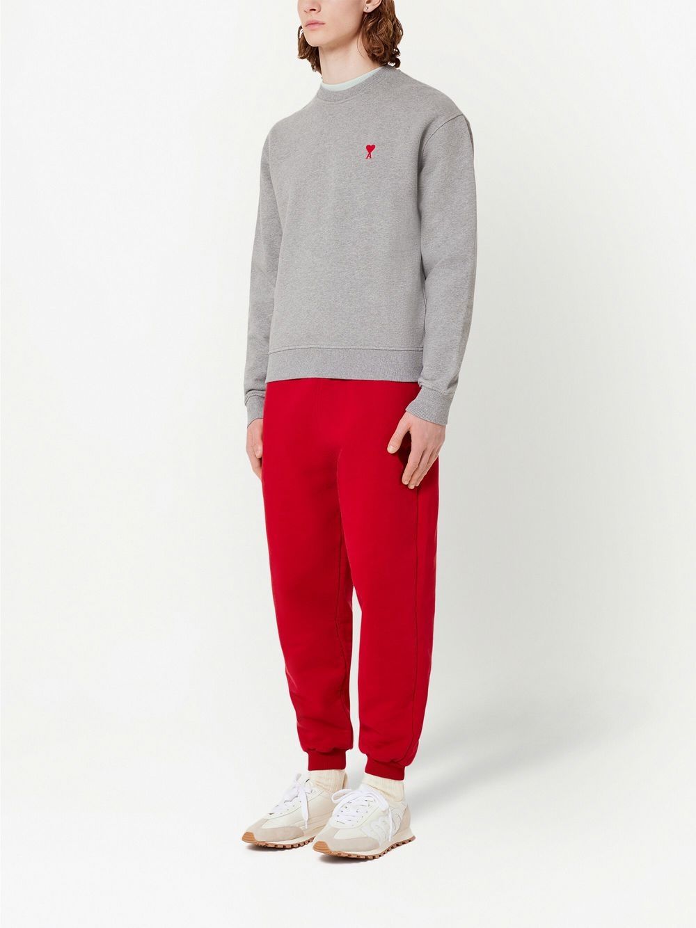 Ami Paris - Sweat Ami De Coeur Gris - Lothaire boutiques