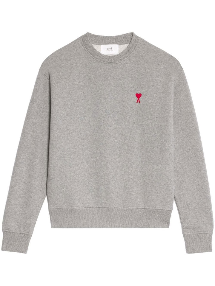Ami Paris - Sweat Ami De Coeur Gris - Lothaire boutiques