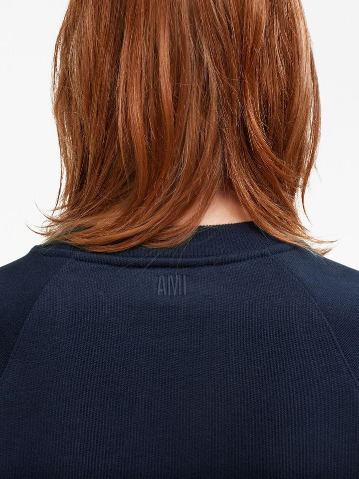 AMI Paris - Sweat Bleu Broderie Ami De Cœur - Lothaire