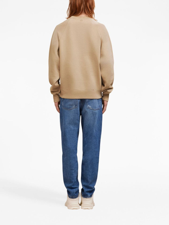 AMI Paris - Sweat Champagne Broderie Ami De Cœur - Lothaire