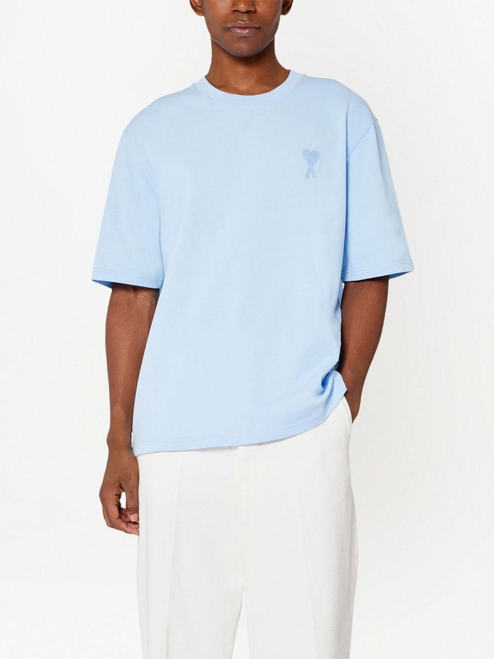 AMI Paris - T-Shirt Bleu Ami De Coeur - Lothaire
