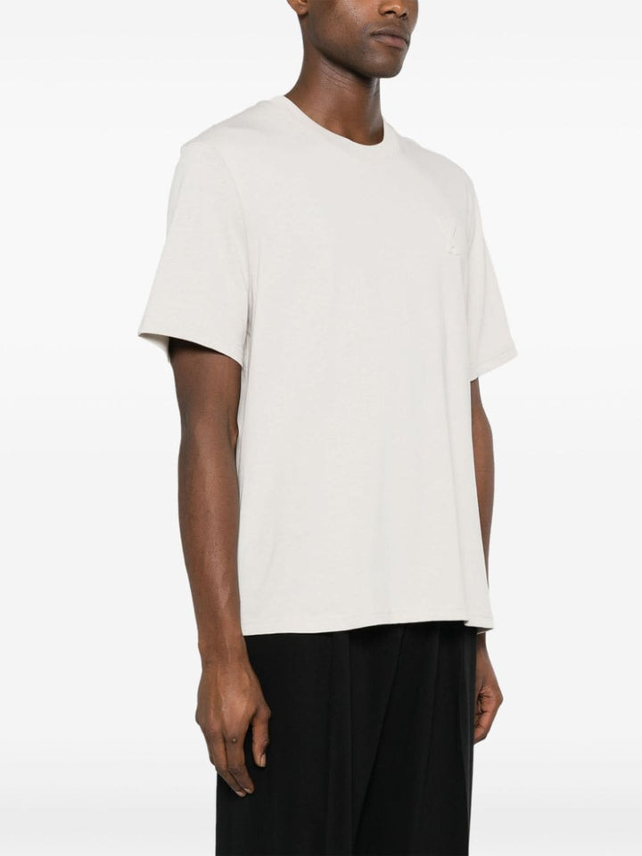AMI Paris - T-shirt crème en coton à logo - Lothaire