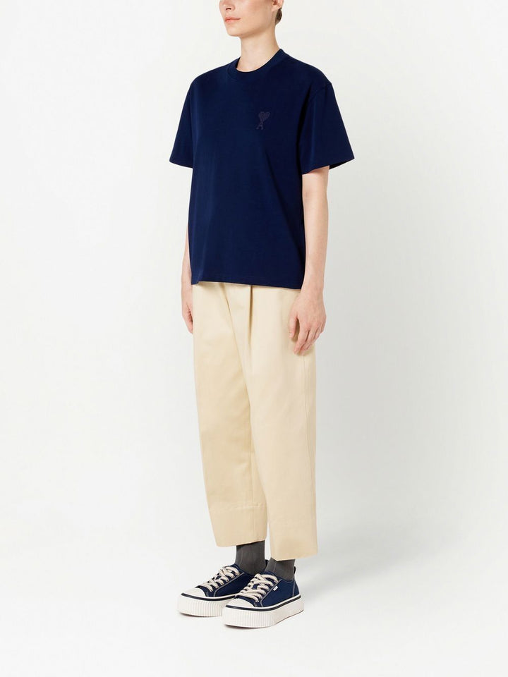 AMI Paris - T-Shirt Marine Ami De Coeur - Lothaire