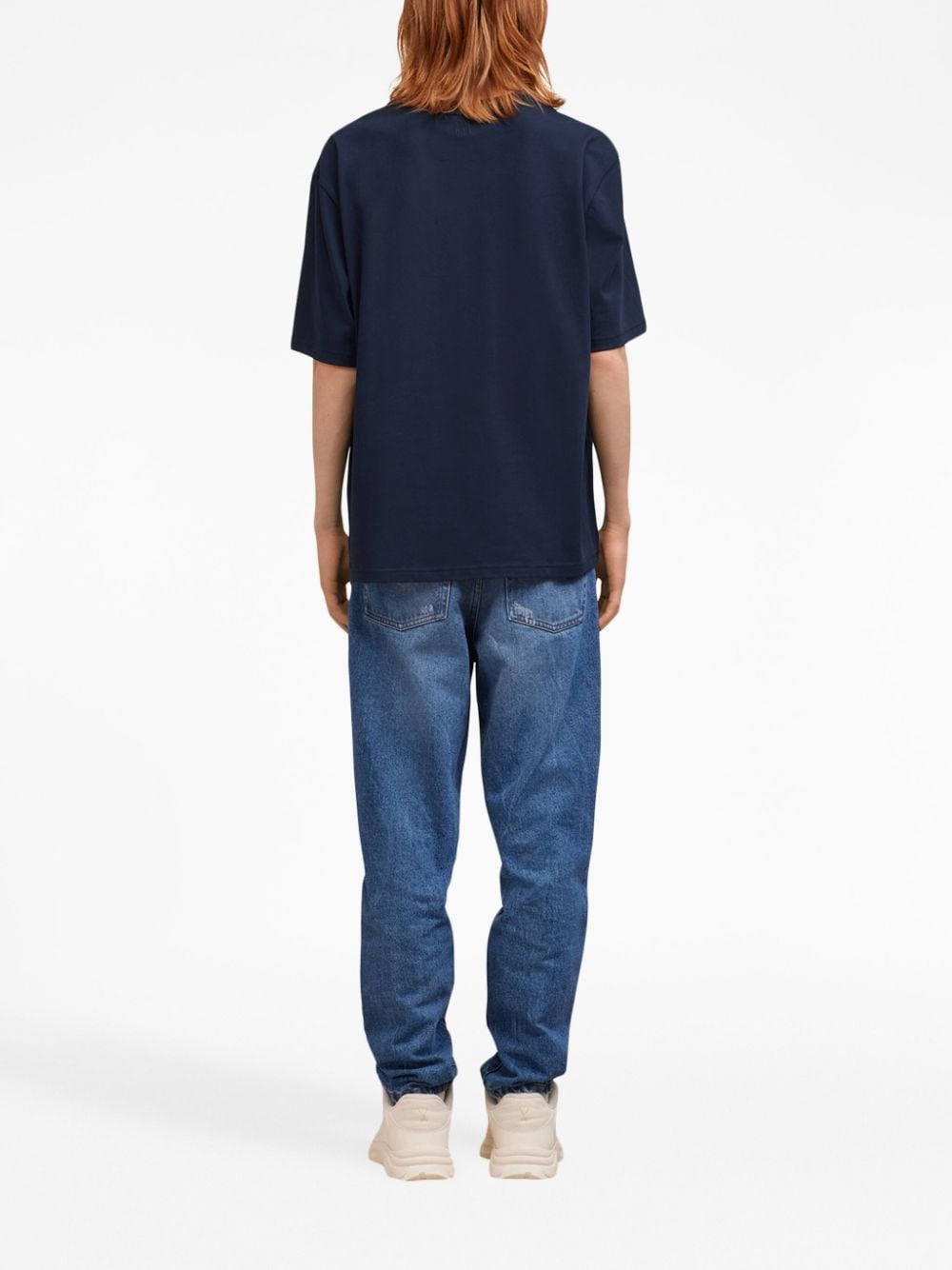 AMI Paris - T-Shirt Marine Ami De Coeur - Lothaire