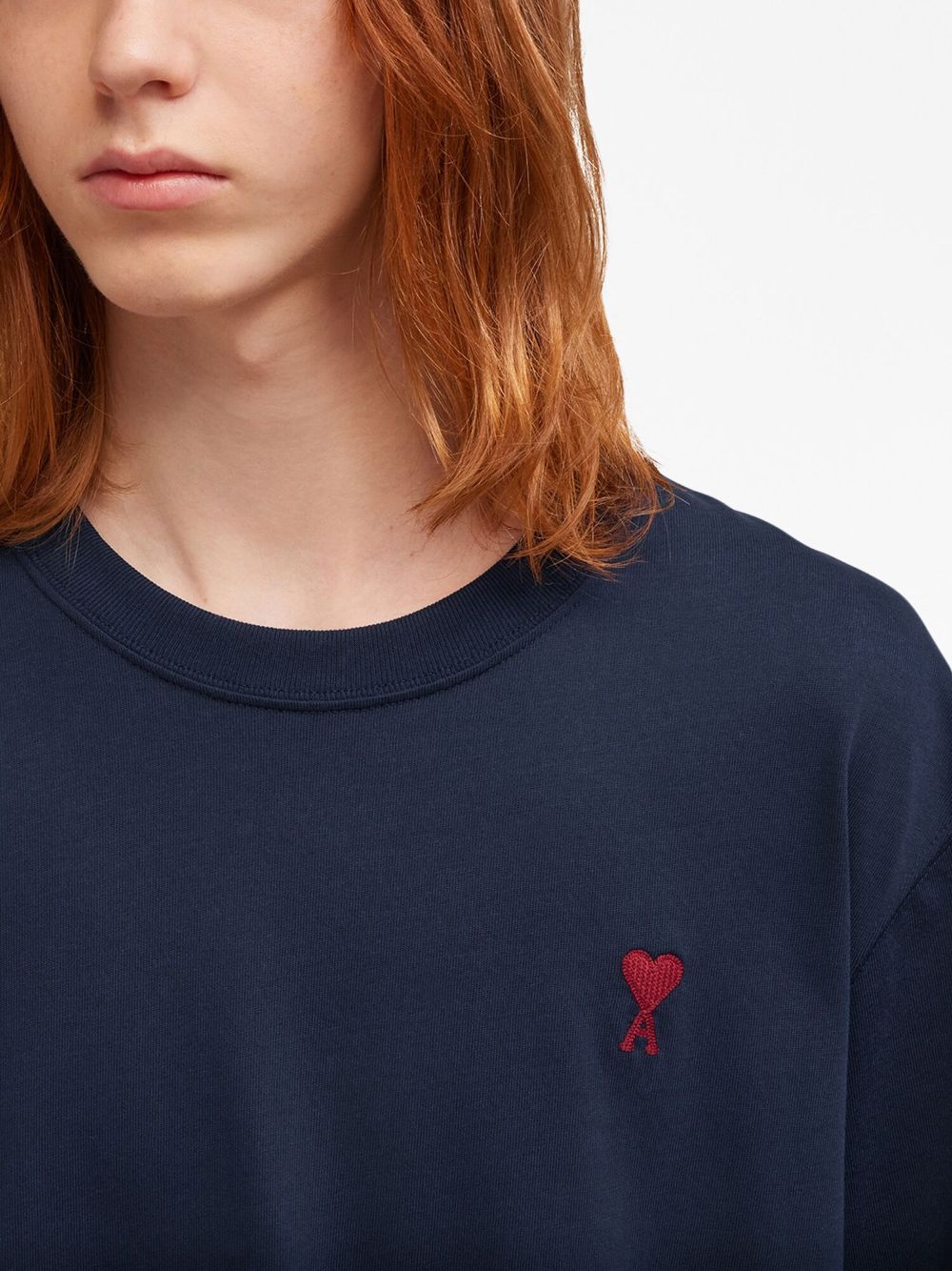 AMI Paris - T-Shirt Marine Ami De Coeur - Lothaire