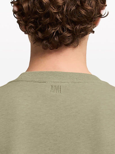 AMI Paris - T-shirt sauge chiné à logo brodé - Lothaire