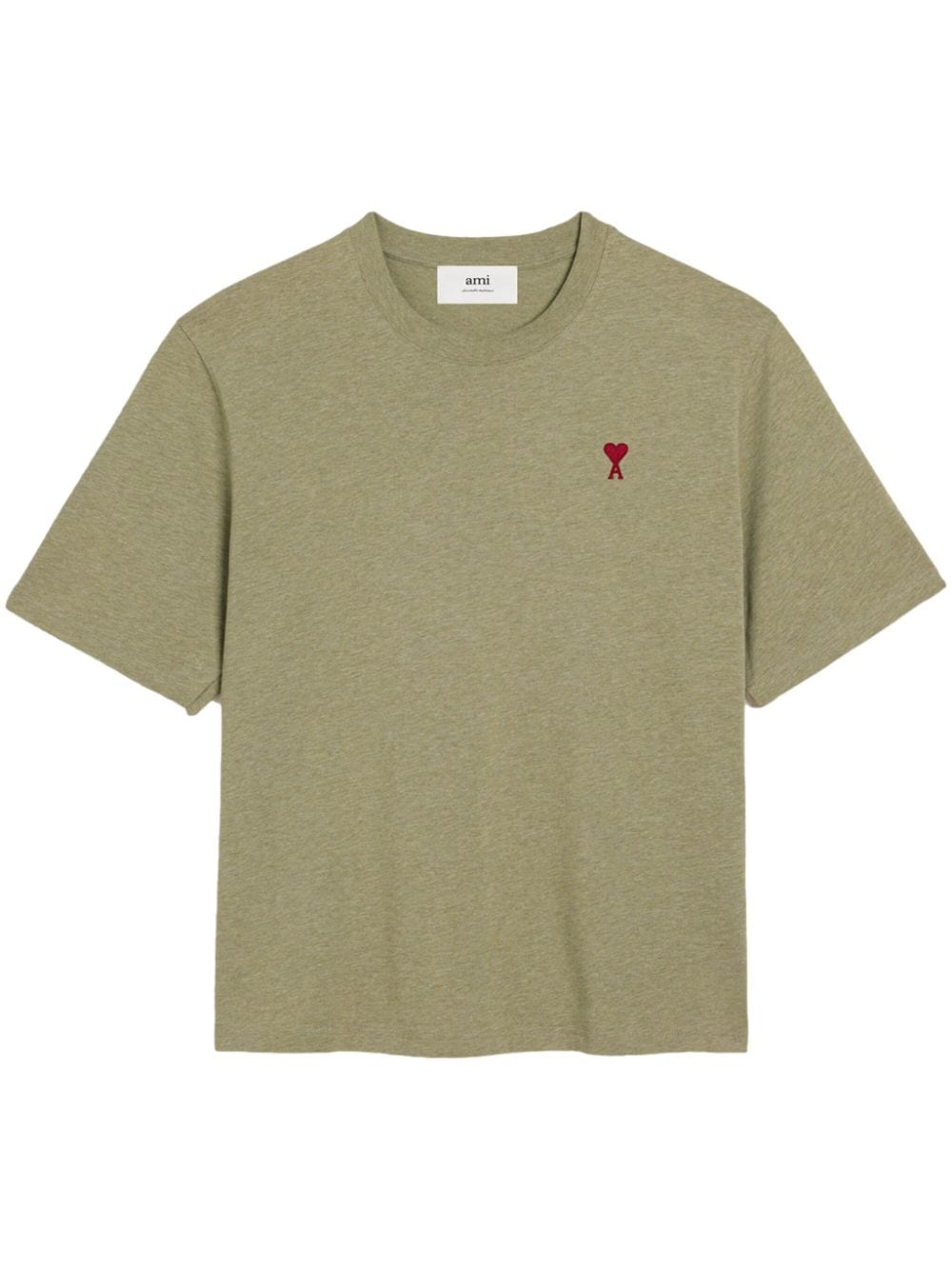 AMI Paris - T-shirt sauge chiné à logo brodé - Lothaire