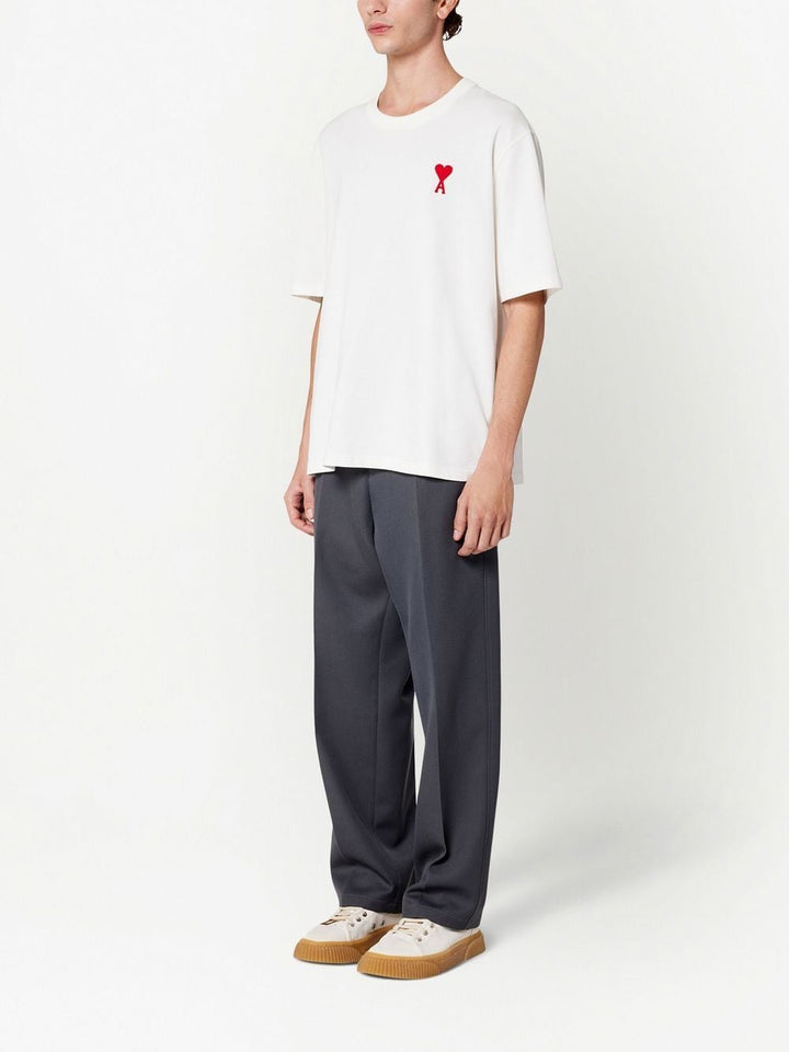 AMI Paris - T-Shirt White Ami De Coeur - Lothaire