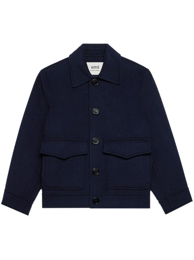 AMI Paris - Veste marine Cachemire & laine - Lothaire