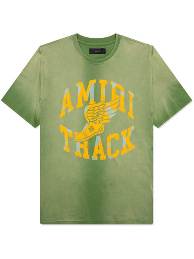 Amiri - T-shirt Track vert à logo imprimé - Lothaire
